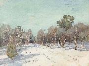 Levitan, Isaak Garden in the snow china oil painting reproduction